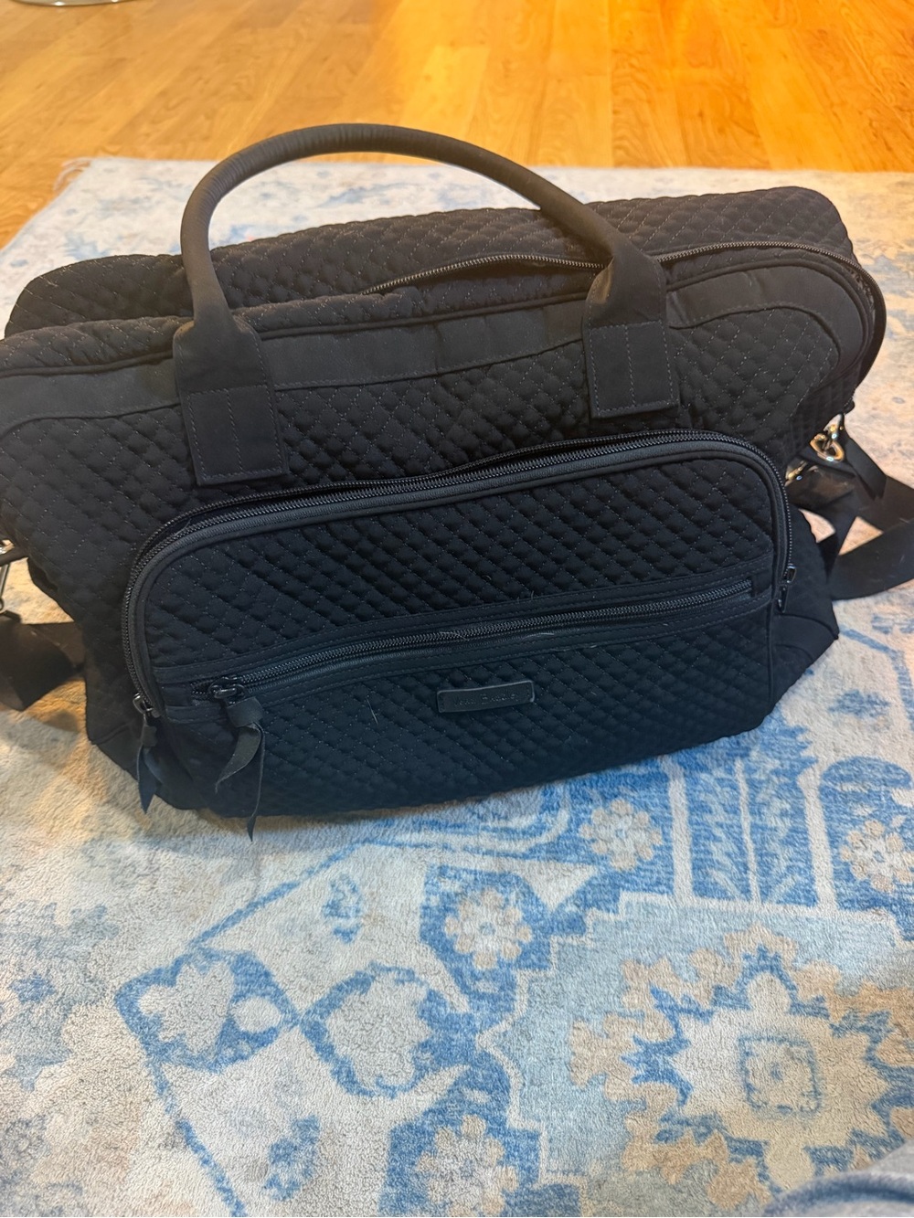 Vera Bradley Quilted Black Laptop Briefcase